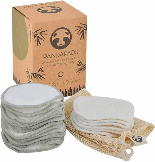 Panda-Pads｜21-Premium-Reusable-Make-Up-Remover-Pads｜Eco-Friendly-Bamboo-Cotton-Pads-With-Laundry-Bag｜Zero-Waste-Plastic-Free-And-Washable｜Organic-And-Perfect-For-All-Skin-Types
