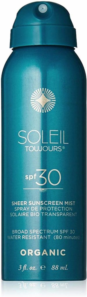 Soleil Toujours Organic Sheer Sunscreen Mist Spf 30 - Travel Size